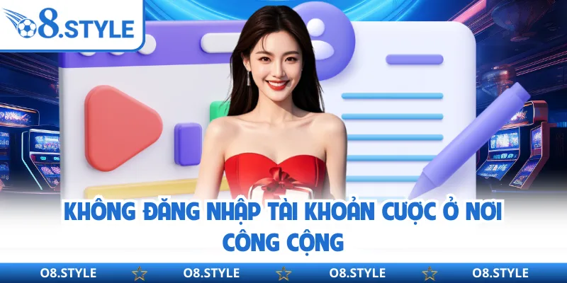 Không đăng nhập tài khoản cược ở nơi công cộng